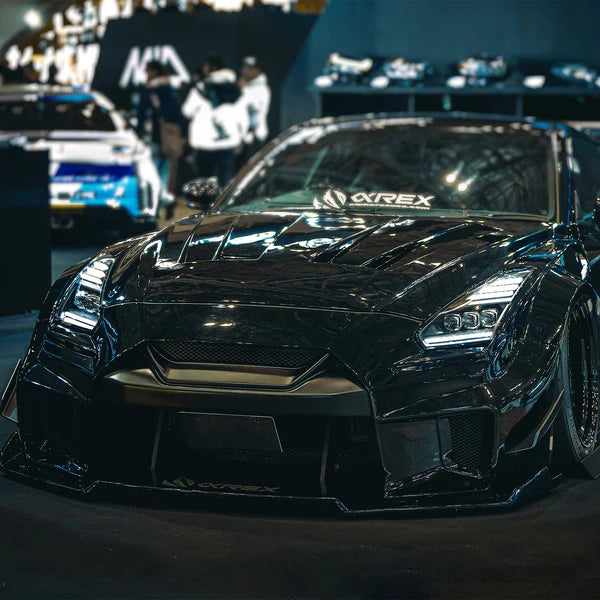 Alpharex - 2009-2024 Nissan GT-R NOVA-Series LED Projector Headlights Alpha-Black