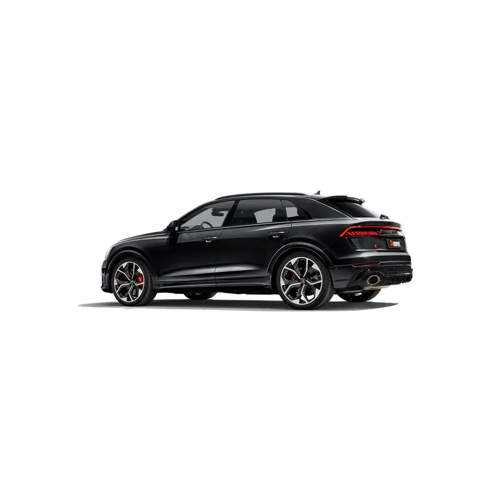 Akrapovic 2020+ Audi RS Q8 (M4) Evolution Line Cat Back (Titanium) w/Carbon Fiber/Titanium Tips
