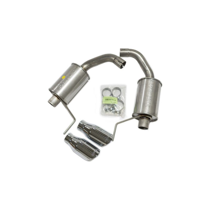 Roush 2015-2024 Ford Mustang 3.7L/2.3L V6/I4 Exhaust Kit w/ Round Tips