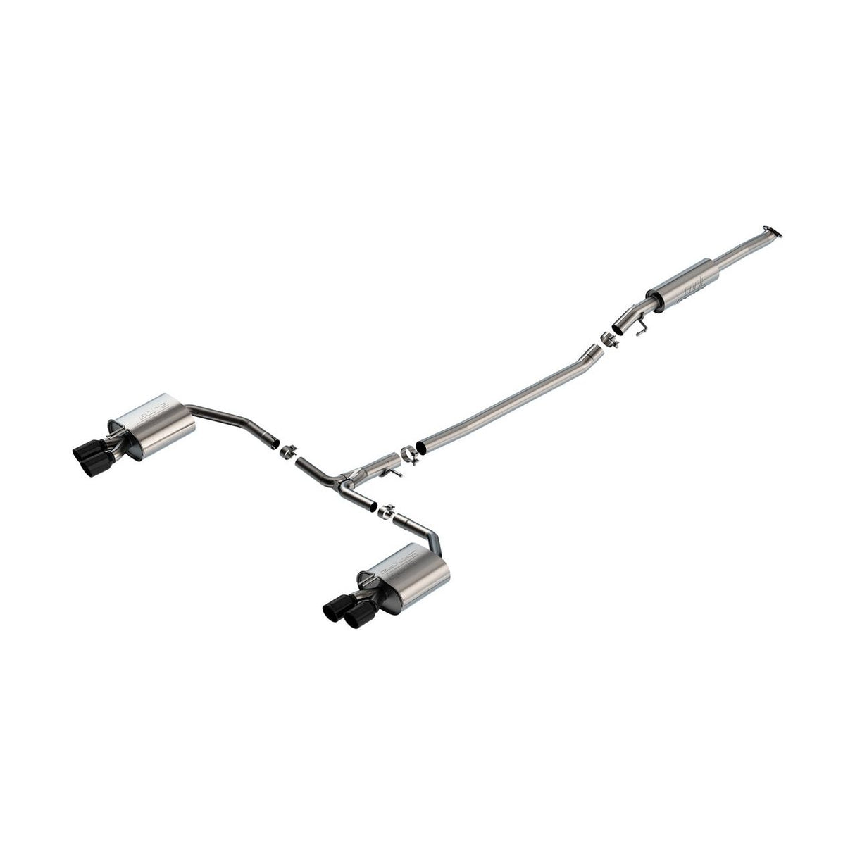 Borla 21-23 Kia K5 GT i4 AT FWD 4DR 2.00in 2.75in S-Type Exhaust - Black Chrome