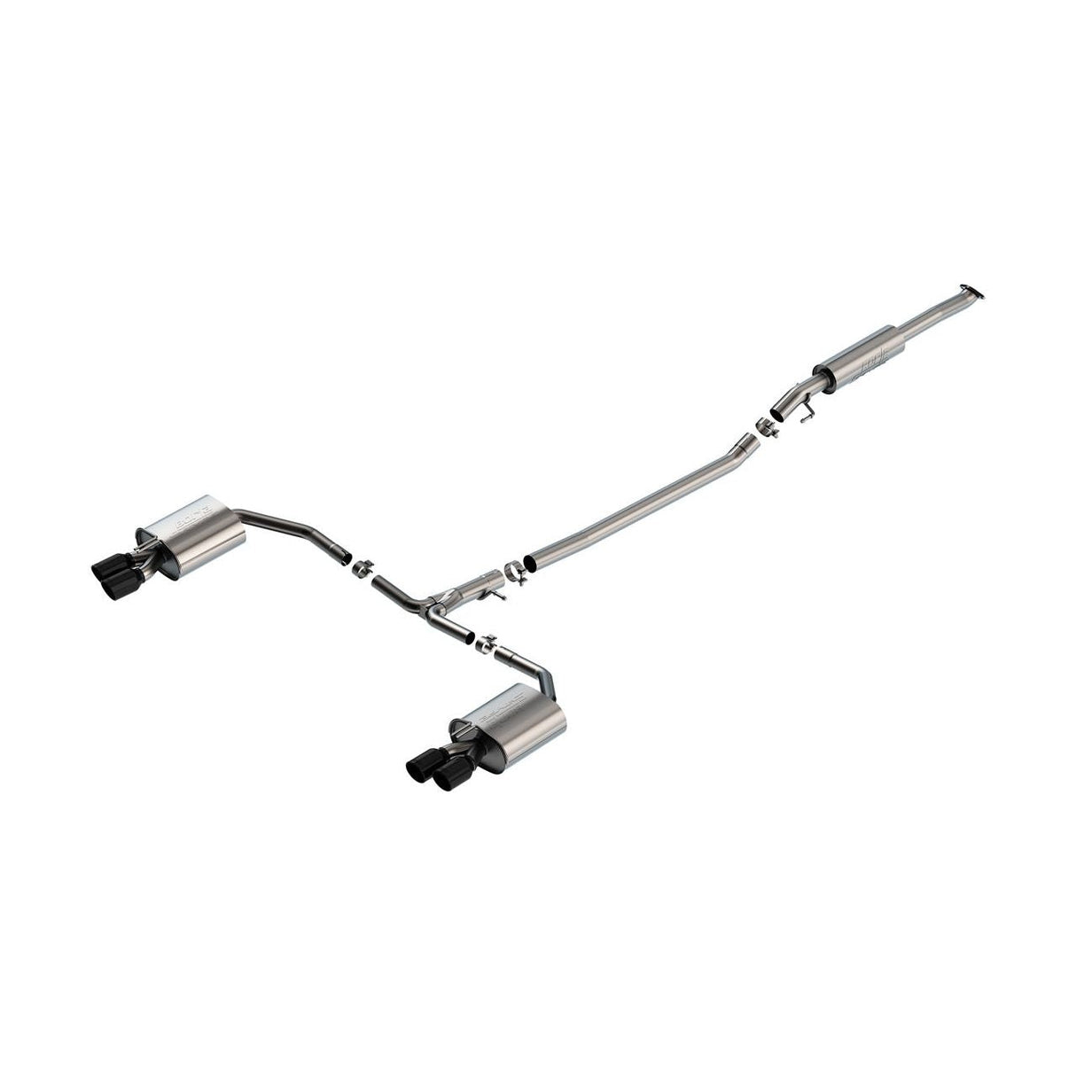 Borla 21-23 Kia K5 GT i4 AT FWD 4DR 2.00in 2.75in S-Type Exhaust - Black Chrome