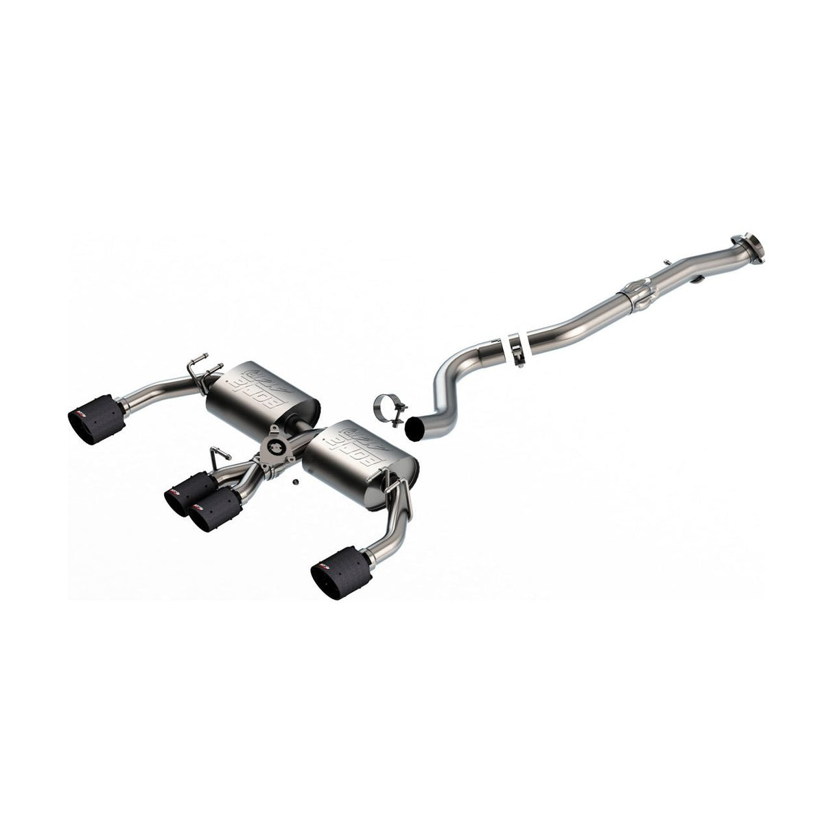 Borla 2023-2024 Toyota GR Corolla ATAK Cat Back System - Carbon Fiber & Black Anodized