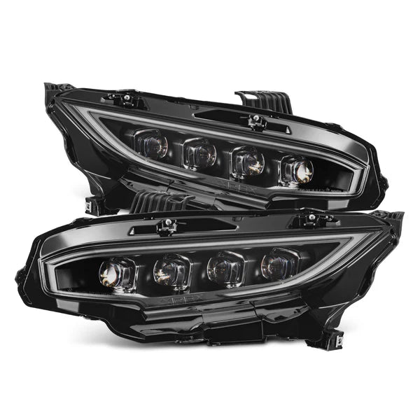 2016-2021 Honda Civic NOVA-Series LED Projector Headlights Black