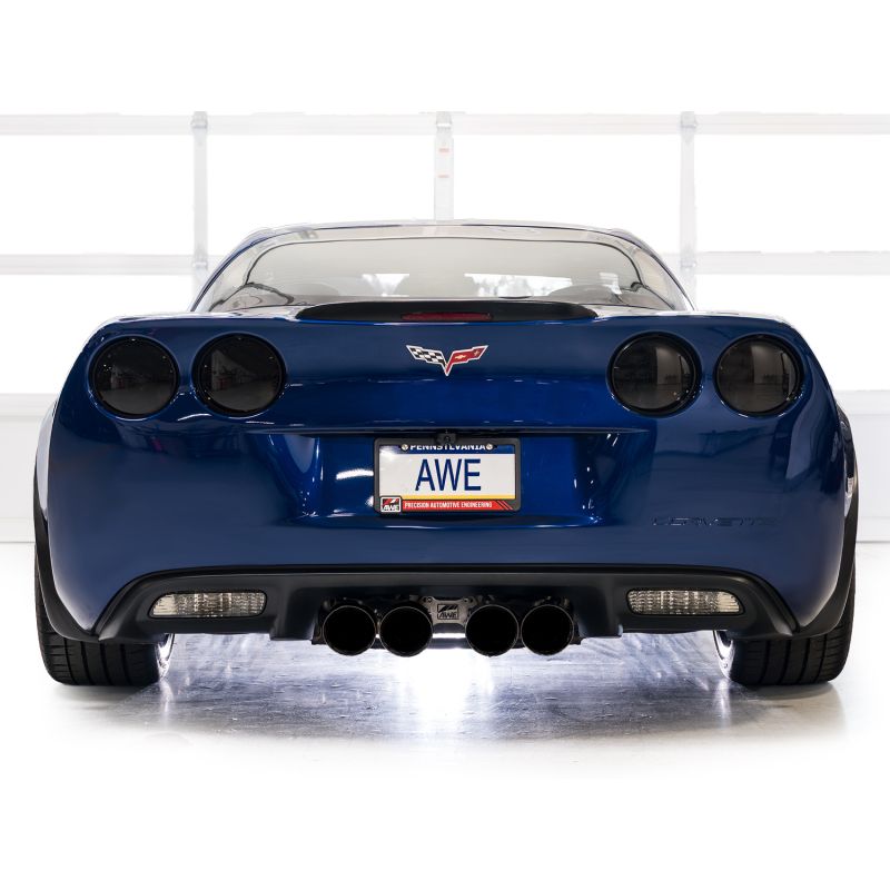 AWE Tuning C6 Chevrolet Corvette Z06/ZR1 Touring Edition Axle-back Exhaust w/ Diamond Black Tips