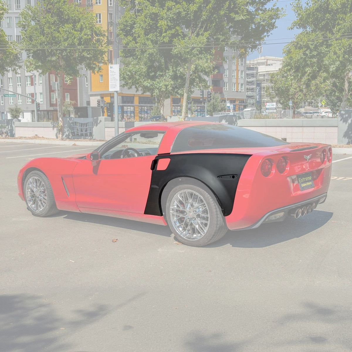 Chevrolet Corvette C6 ZR1 Widebody Conversion Rear Side Fenders