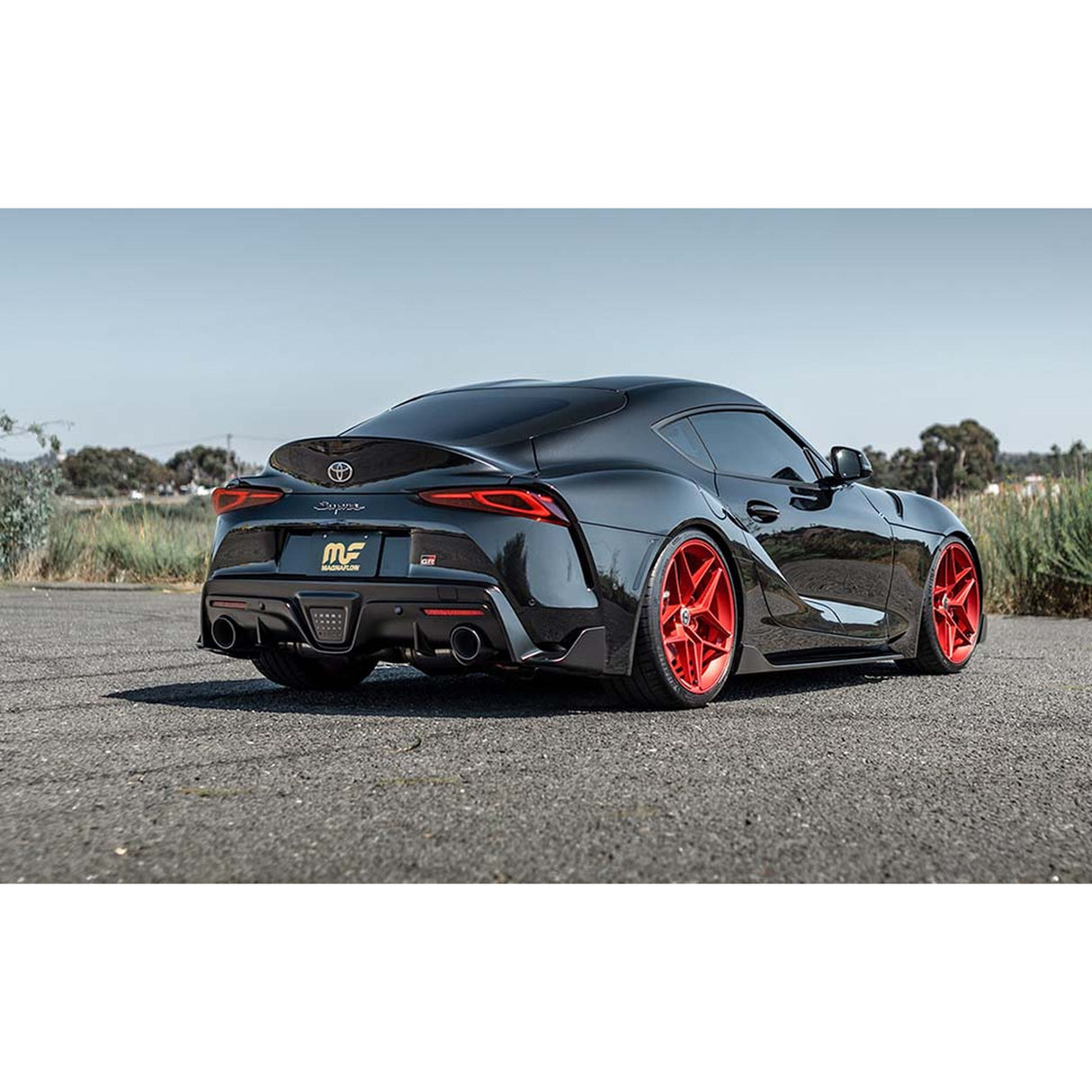 MagnaFlow 2020+ Toyota Supra SPEQ Series Cat-Back Performance Exhaust System w/ Black Chrome Tips