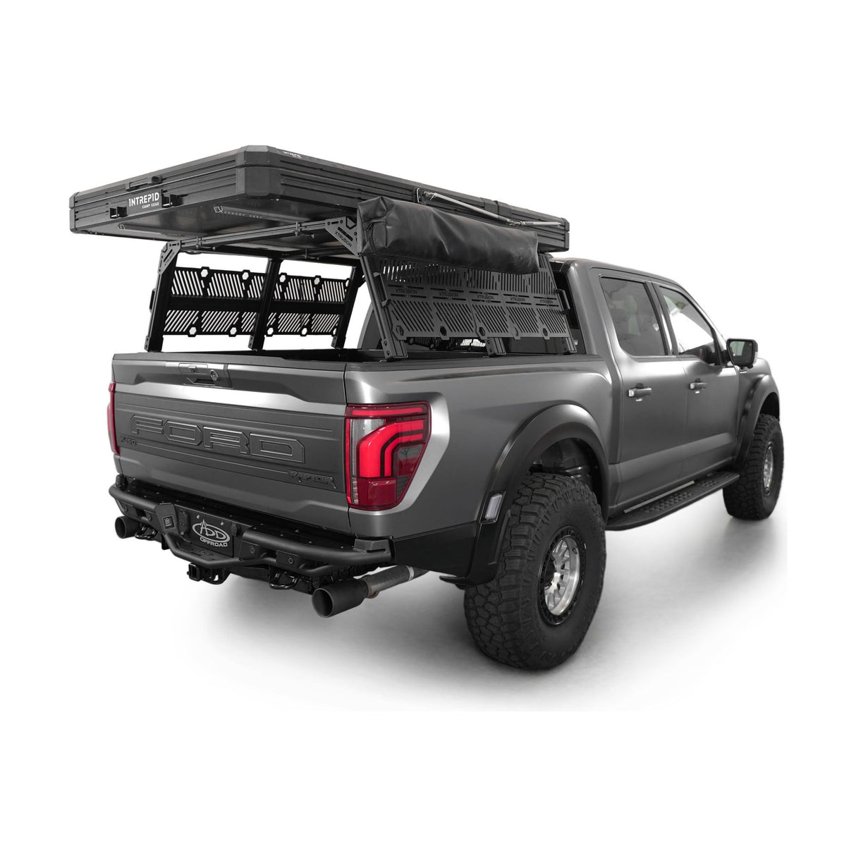 Full View of the Race Series Dovetail Rear Bumper for the 2021-2024 Ford F-150 Raptor