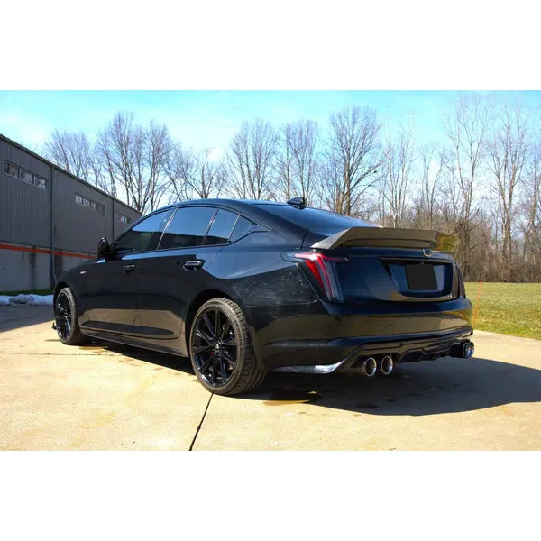 Corsa 2020+ Cadillac CT5-V 3in Cat Back Exhaust - 4.5in Black Twin Tips (Xtreme)