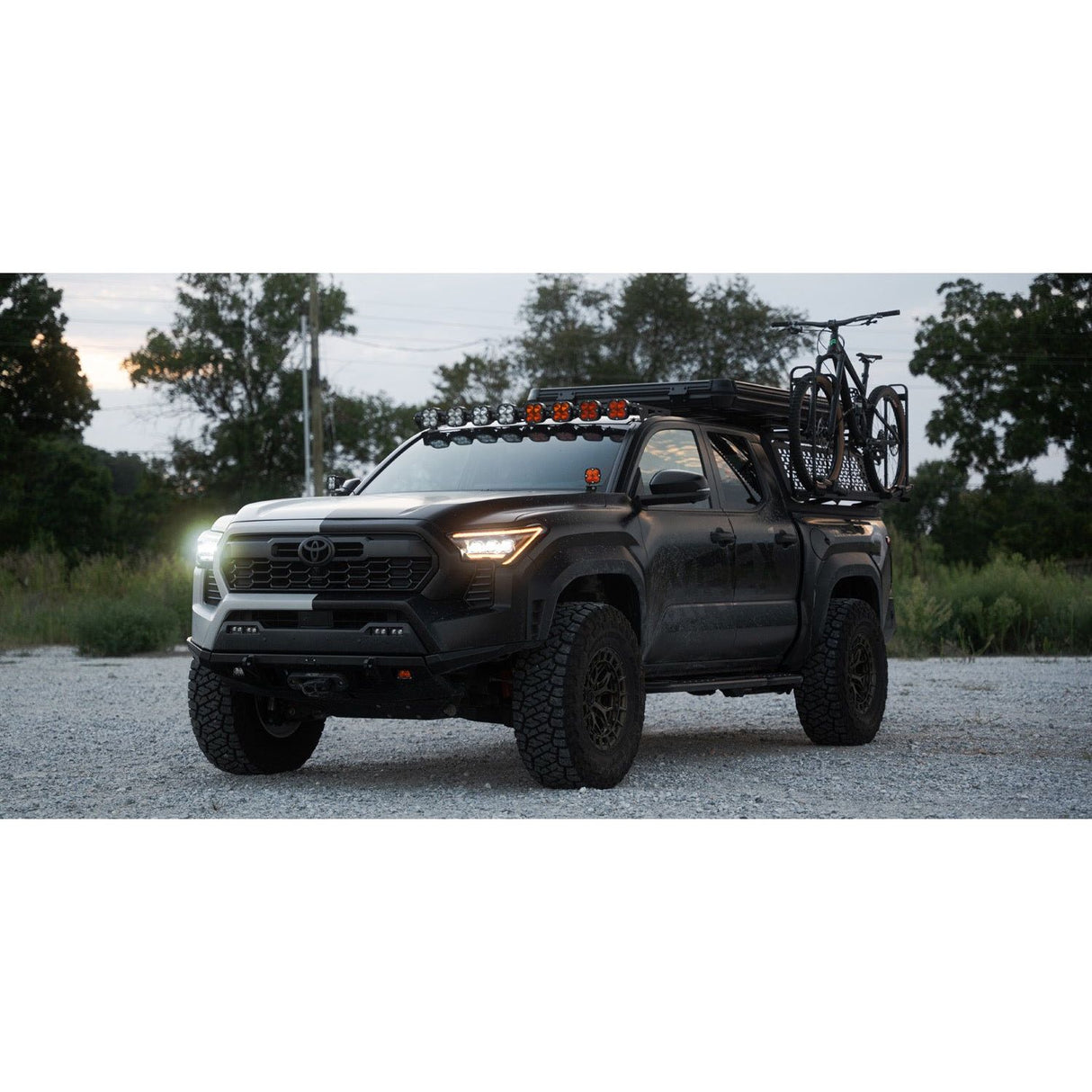 24-up Toyota Tacoma NOVA-Series LED Projector Headlights Alpha-Black | AlphaRex