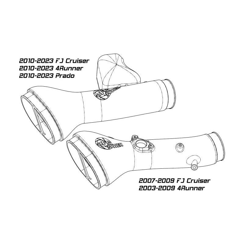 Momentum GT Red Edition Cold Air Intake System w/ Pro DRY S Filter Toyota FJ Cruiser 07-23 V6-4.0L