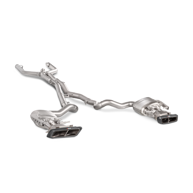 Akrapovic 16-17 AMG C63 Coupe Evolution Line Cat Back (Titanium) w/ Carbon Tips (Req. Link Pipe)