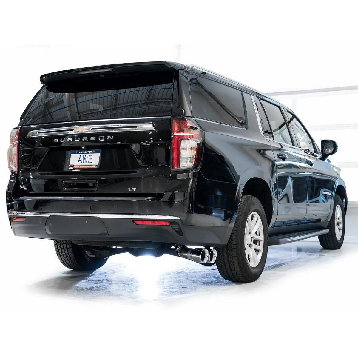AWE Tuning 2021+ GMC Tahoe/Yukon 5.3L 0FG Side Exit Catback Exhaust - Chrome Silver Tips