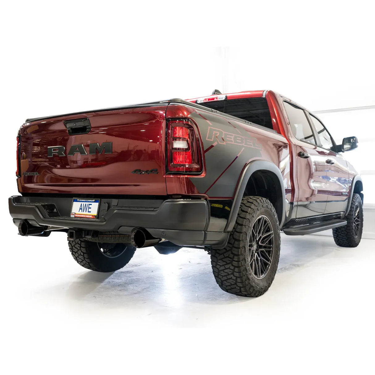 AWE Tuning 2025+ RAM 1500 3.0TT Rebel 0FG Cat-Back Exhaust w/ Diamond Black Tips