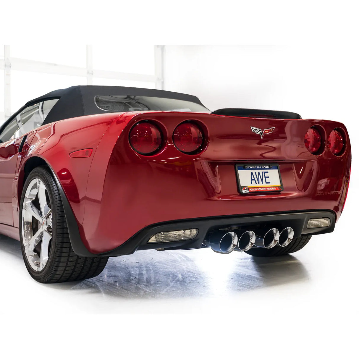AWE Tuning 09-13 Chevrolet Corvette 6.2L Track Edition Axle-back Exhaust w/ Chrome Silver Tips