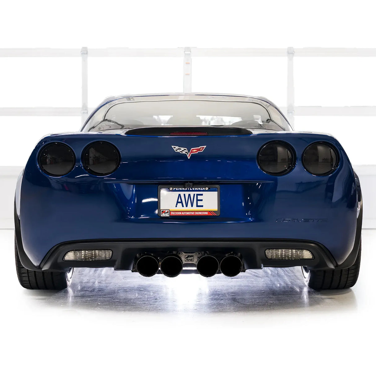 AWE Tuning C6 Chevrolet Corvette Z06/ZR1 Track Edition Axle-back Exhaust w/ Diamond Black Tips