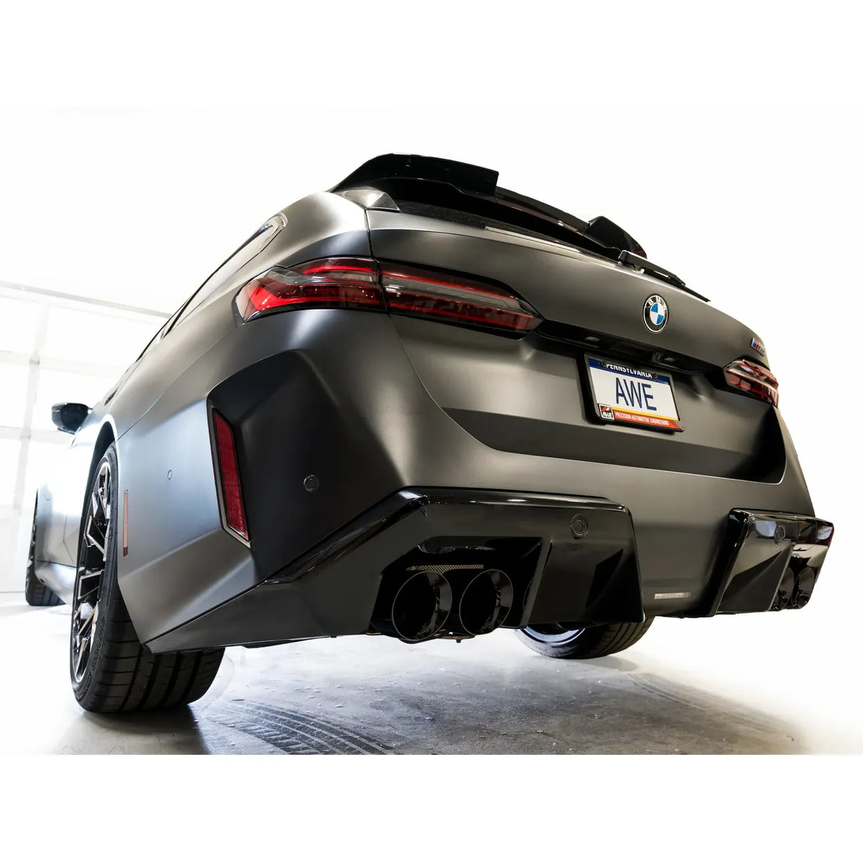 AWE BMW G90/G99 M5 Track Edition Catback Exhaust - Diamond Black Tips