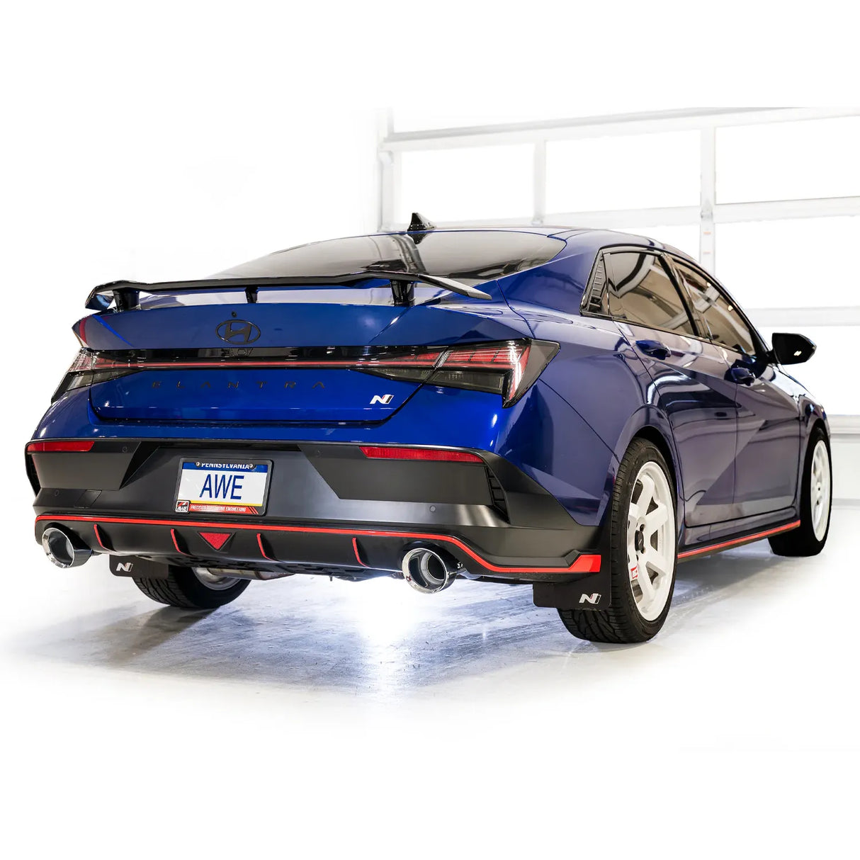AWE 2022-2026 Hyundai Elantra N SwitchPath Cat-Back Exhaust - Chrome Silver Tips