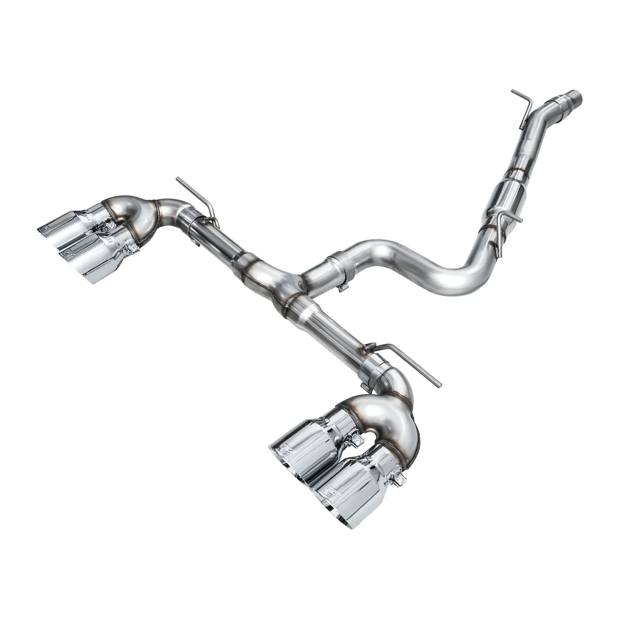 AWE MK8 Volkswagen Golf R Touring Edition Exhaust - Chrome Silver Tips