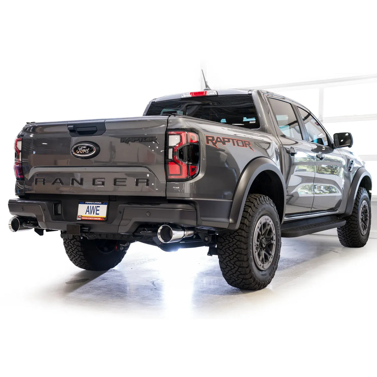 AWE 2024+ Ford Ranger Raptor 3.0L Switchpath Cat-Back Exhaust - Chrome Silver Tips