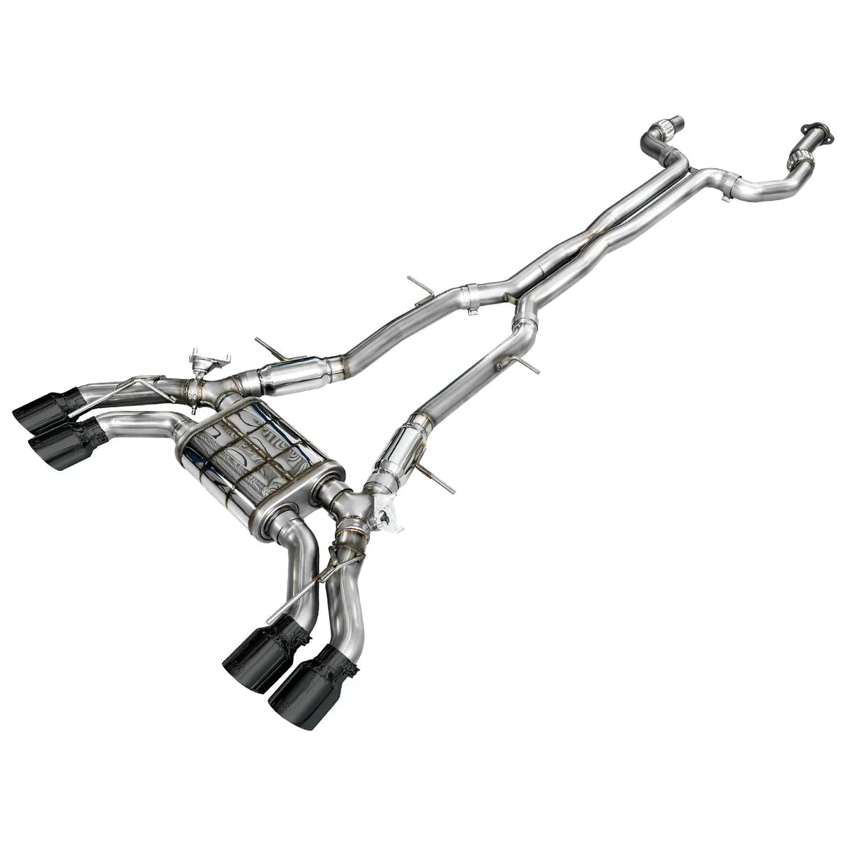 AWE Tuning 2021+ Cadillac CT4-V Blackwing SwitchPath Exhaust - Diamond Black Tips