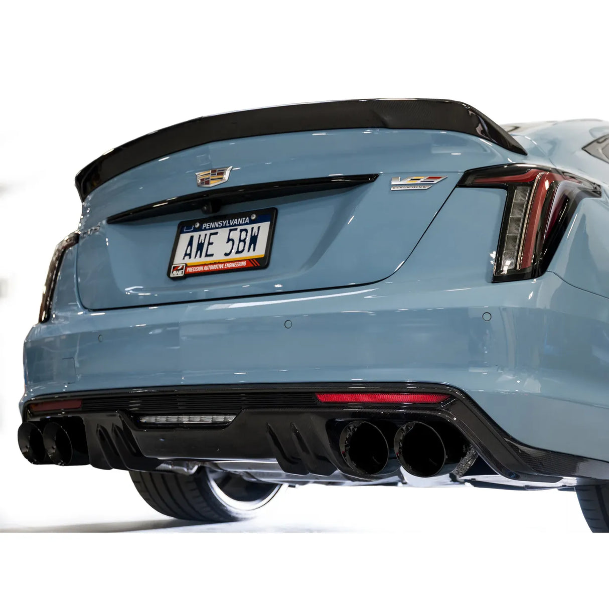 AWE 2022-2026 Cadillac CT5-V Blackwing SwitchPath Exhaust - Diamond Black Tips