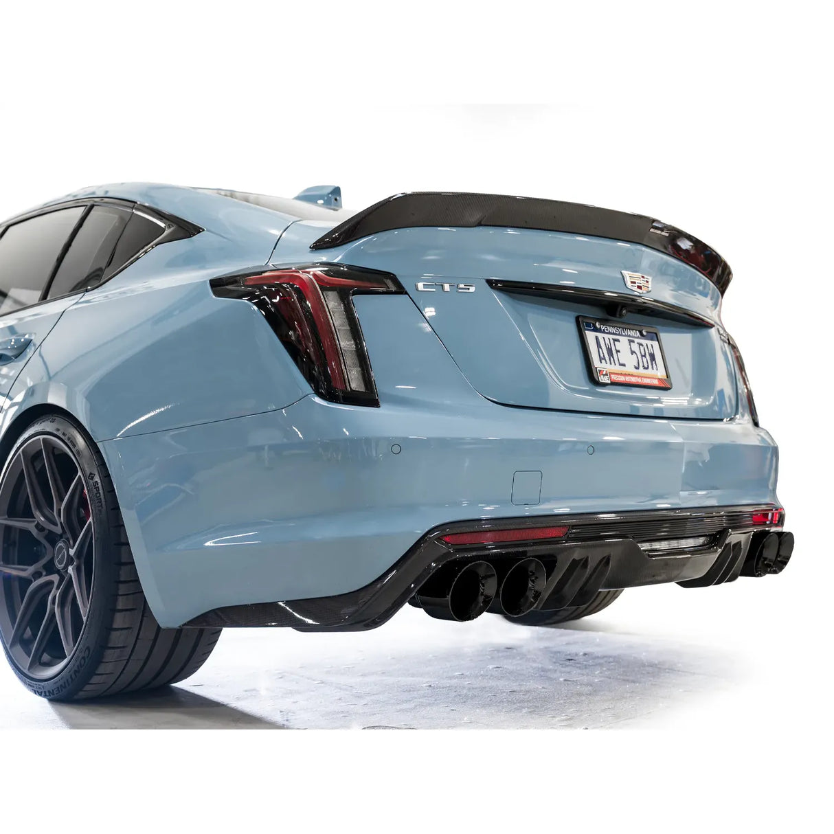 AWE 2022-2026 Cadillac CT5-V Blackwing SwitchPath Exhaust - Diamond Black Tips