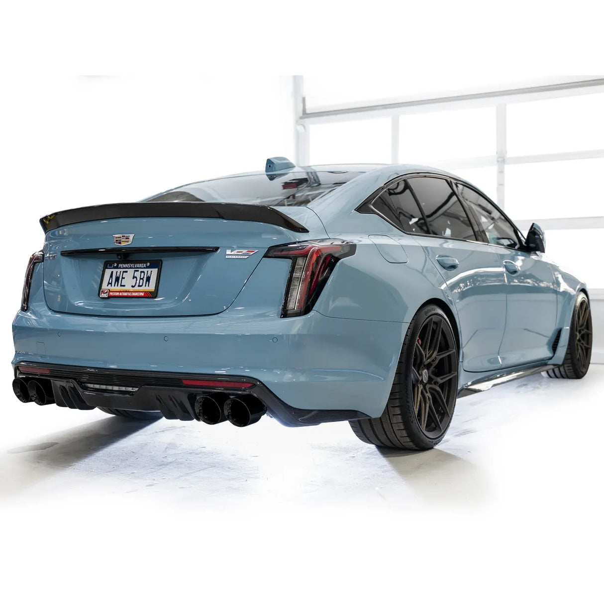 AWE 2022-2026 Cadillac CT5-V Blackwing SwitchPath Exhaust - Diamond Black Tips
