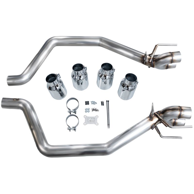 AWE Tuning C6 Chevrolet Corvette Z06/ZR1 Track Edition Axle-back Exhaust w/ Chrome Silver Tips
