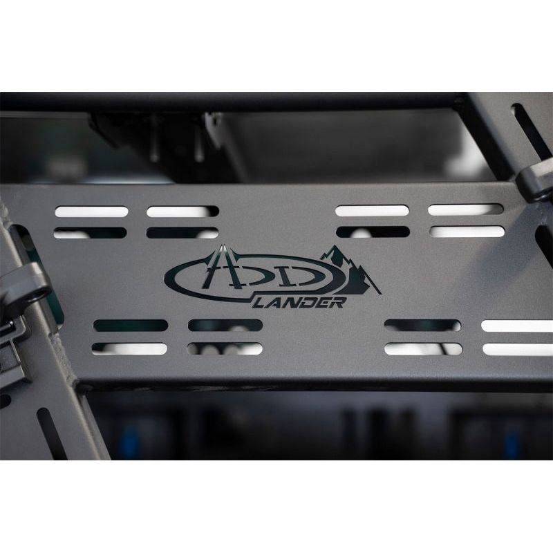 Addictive Desert Designs 2015+ Ford F-150 Overlander Chase Rack w/ 3rd Brake Light - Hammer Black
