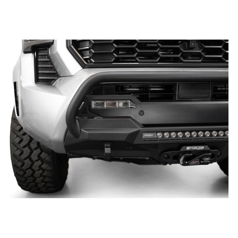 ADD 2024+ Toyota Tacoma Stealth Center Mount Winch Front Bumper w/ Top Hoop