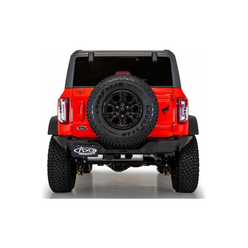 Addictive Desert Designs 2021+ Ford Bronco Rock Fighter Rear Bumper - Hammer Black