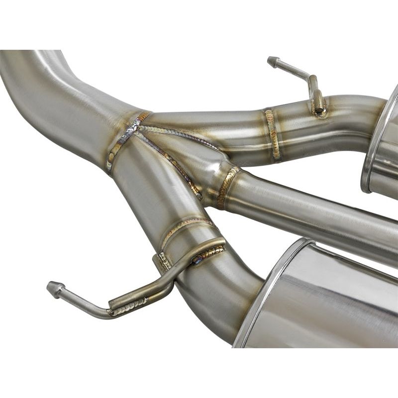 aFe Takeda 3in 304 SS Cat-Back Exhaust w/ Tri-Black Tips 17-18 Honda Civic Type R L4 2.0L (t)