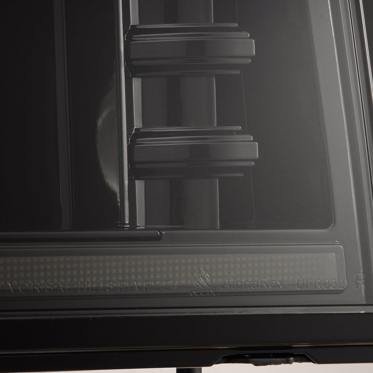 92-96 Ford F-Series/Bronco LED Projector Headlights Alpha-Black | AlphaRex