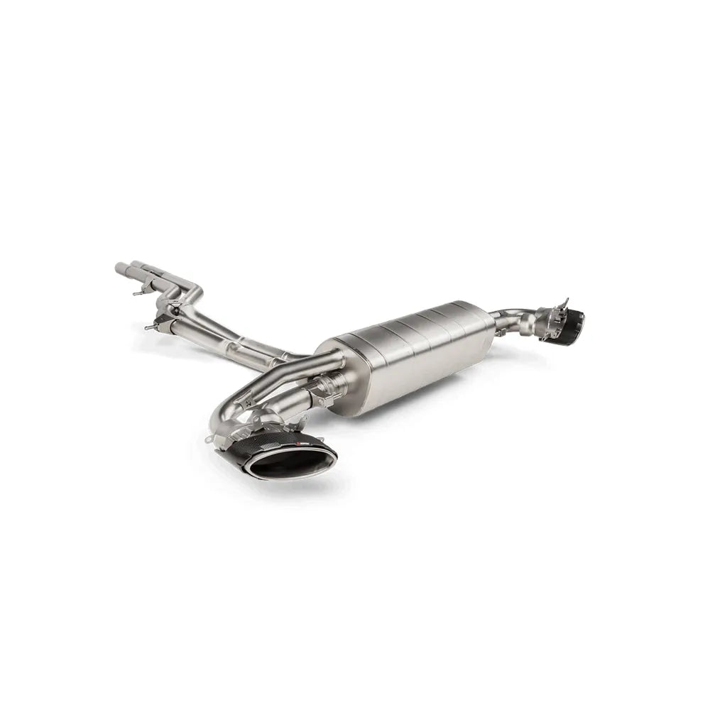 Akrapovic 2020+ Audi RS Q8 (M4) Evolution Line Cat Back (Titanium) w/Carbon Fiber/Titanium Tips