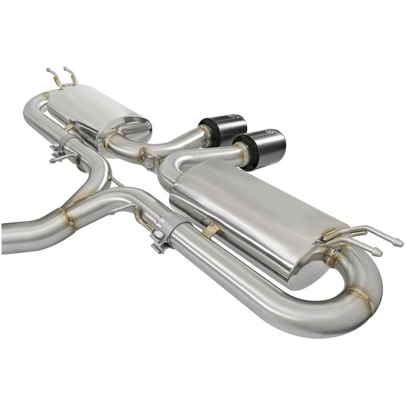 aFe Takeda 3in 304 SS Cat-Back Exhaust w/ Dual Center Black Tips 17+ Honda Civic Si (2dr) I4 1.5L