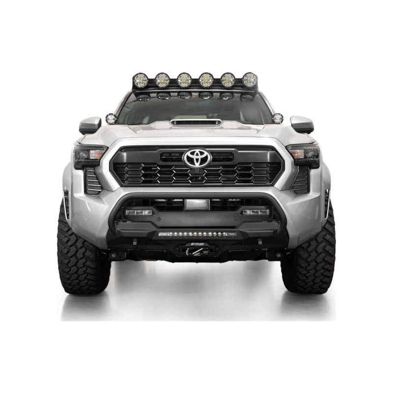 ADD 2024+ Toyota Tacoma Stealth Center Mount Winch Front Bumper w/ Top Hoop