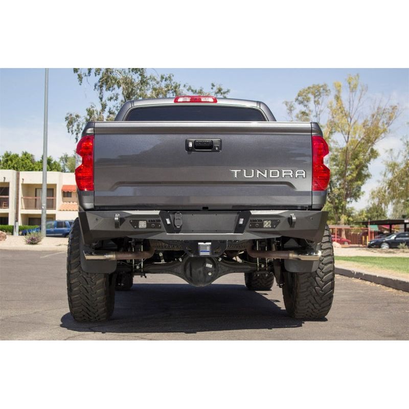 Addictive Desert Designs 2014+ Toyota Tundra Stealth Fighter Rear Bumper w/ Backup Sensor Cutouts