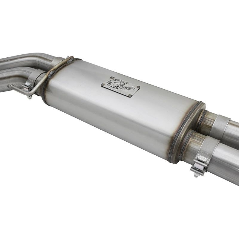 aFe POWER Rebel Series 3in 409 SS Cat Back Exhaust w/ Black Tips 17 Ford F-150 Raptor V6-3.5L
