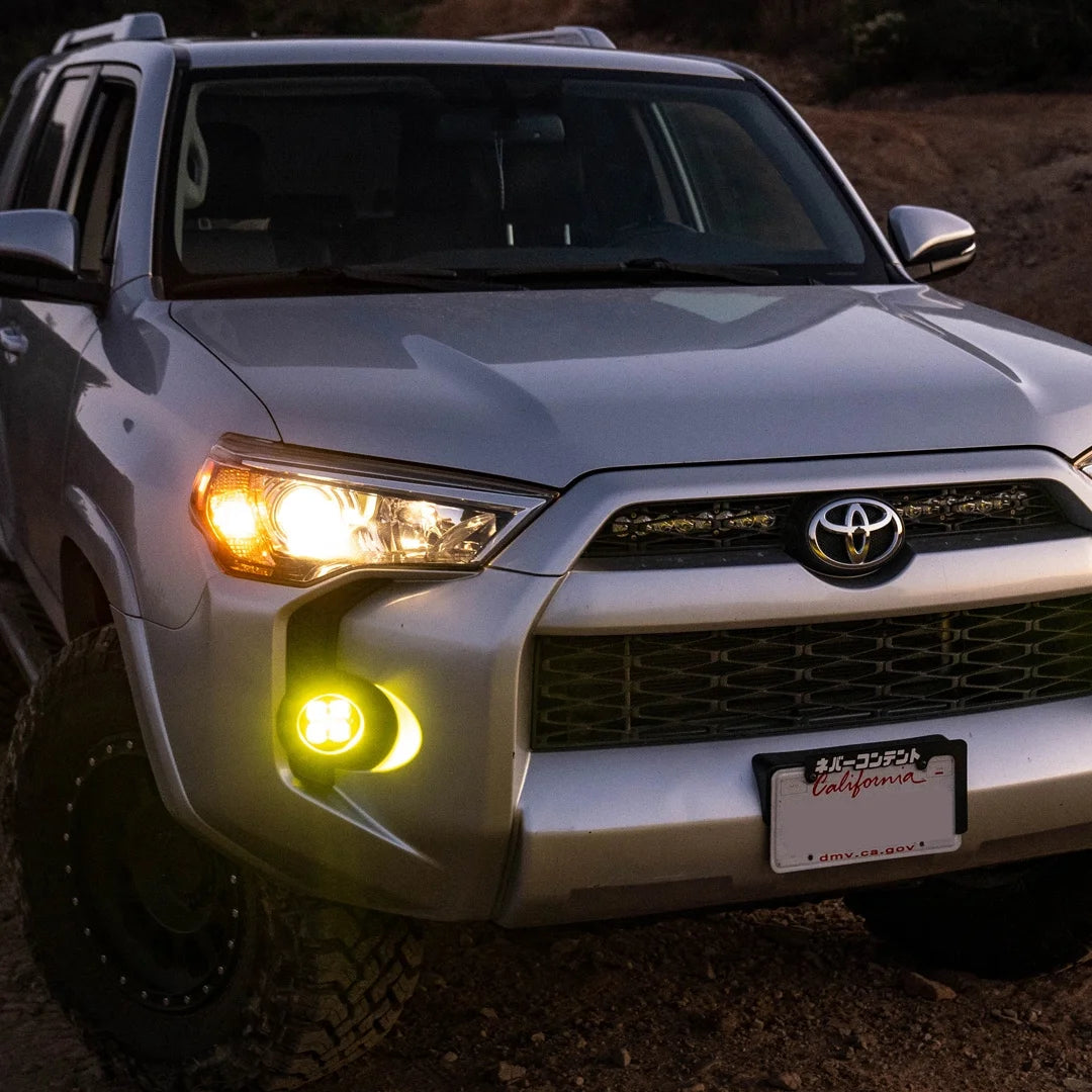 Baja Designs Toyota Tacoma (2012+)/Tundra (2014-2021)/4Runner (2010+) Squadron-R Pocket Fog Light Kit (SAE/Amber)