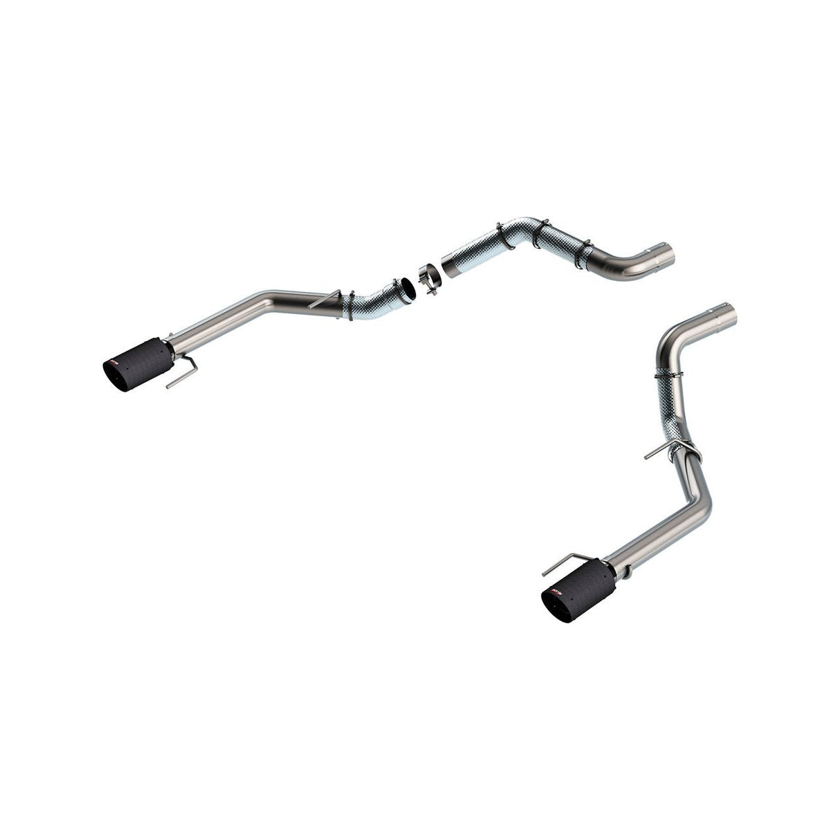 Borla 21-23 Ford Raptor 3in Connection Pipe 4.5in Tip - Carbon Fiber Black Anodized