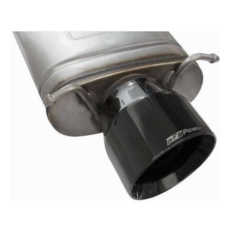 aFe Mach Force-Xp 3in CB Stainless Steel Dual Exhaust System w/ Black Tips 09-15 Cadillac CTS-V