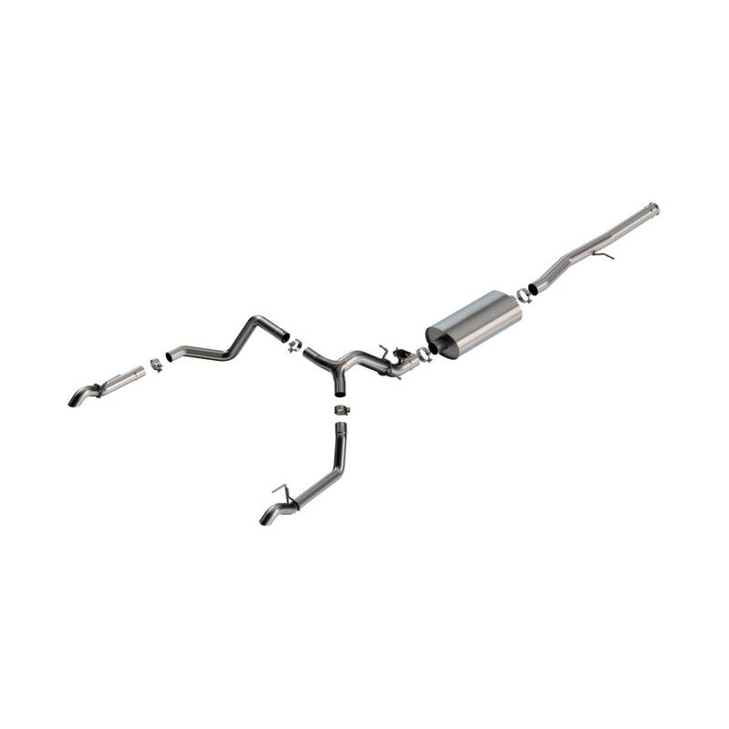 Borla 2024 Chevrolet/GMC 1500 ZR2 & AT4X 6.2L V8 4WD 4DR Touring Catback Exhaust w/ Turndown Tips