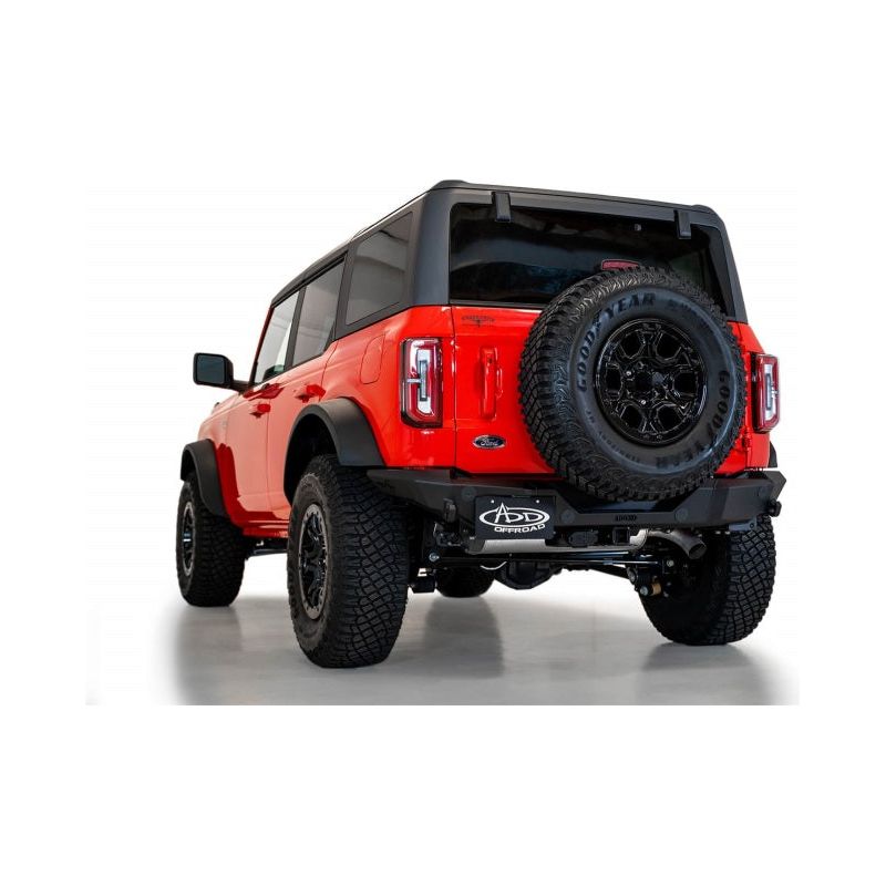 Addictive Desert Designs 2021+ Ford Bronco Rock Fighter Rear Bumper - Hammer Black