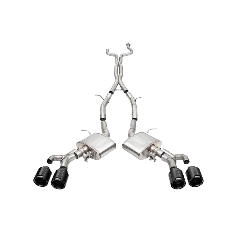 Corsa 22-25 Cadillac CT4 V Blackwing 3in Active Valve Cat-Back - 4.5in Carbon Fiber Black Tip
