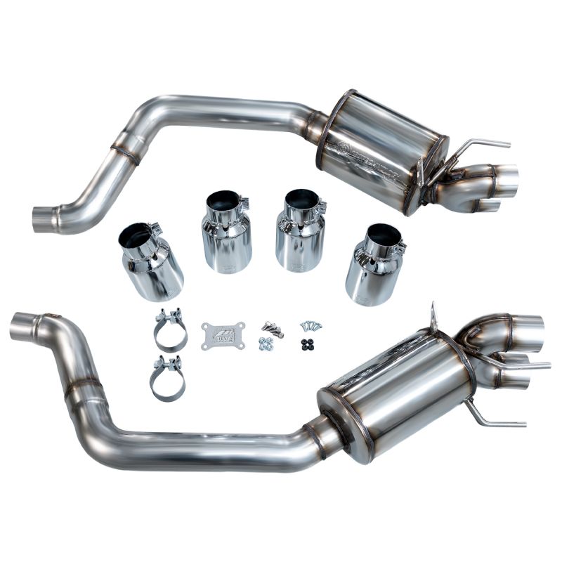 AWE Tuning 05-07 C6 Chevrolet Corvette 6.0L Touring Edition Axleback Exhaust w/ Chrome Silver Tips