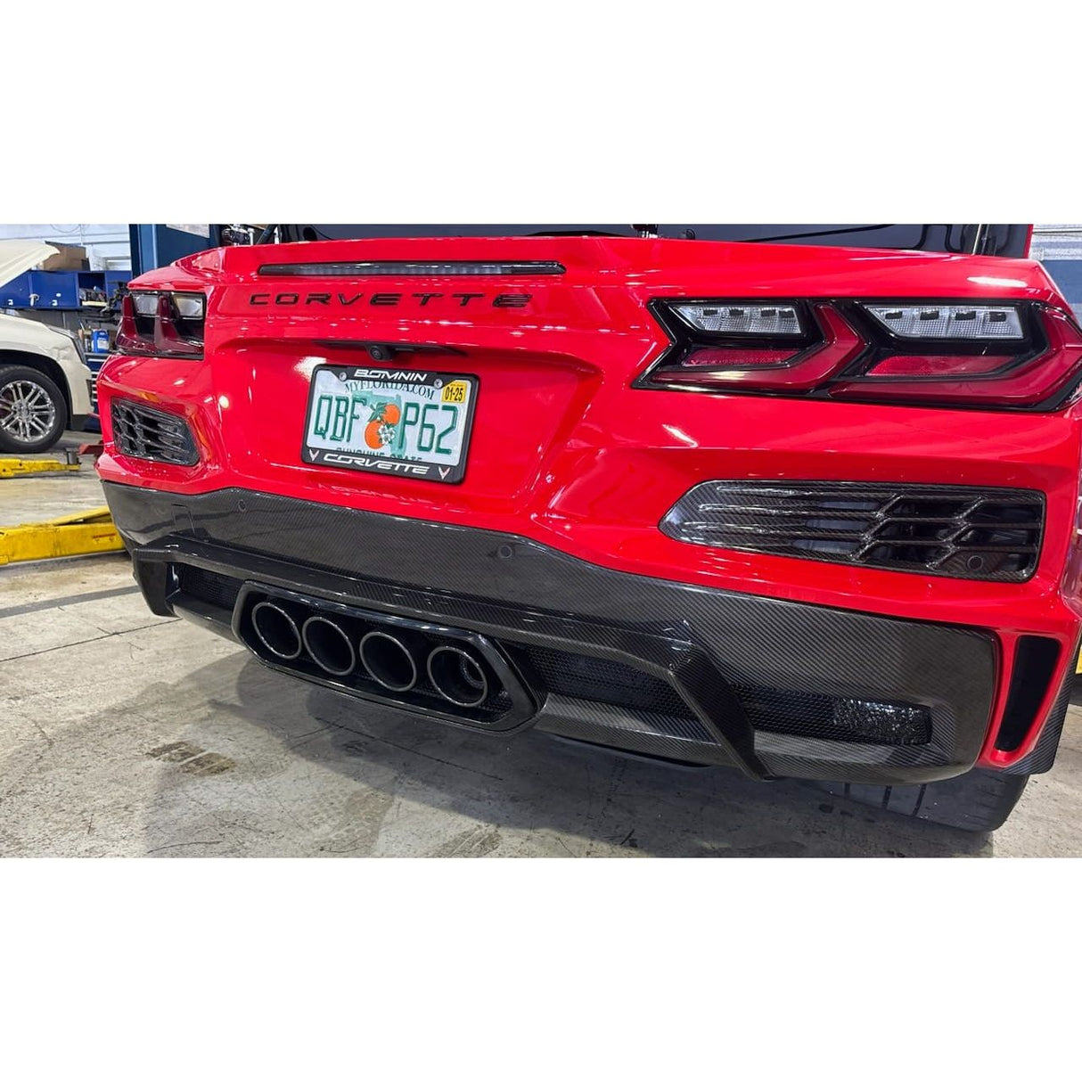 2021+ Chevrolet C8 Corvette - Carbon Diffuser