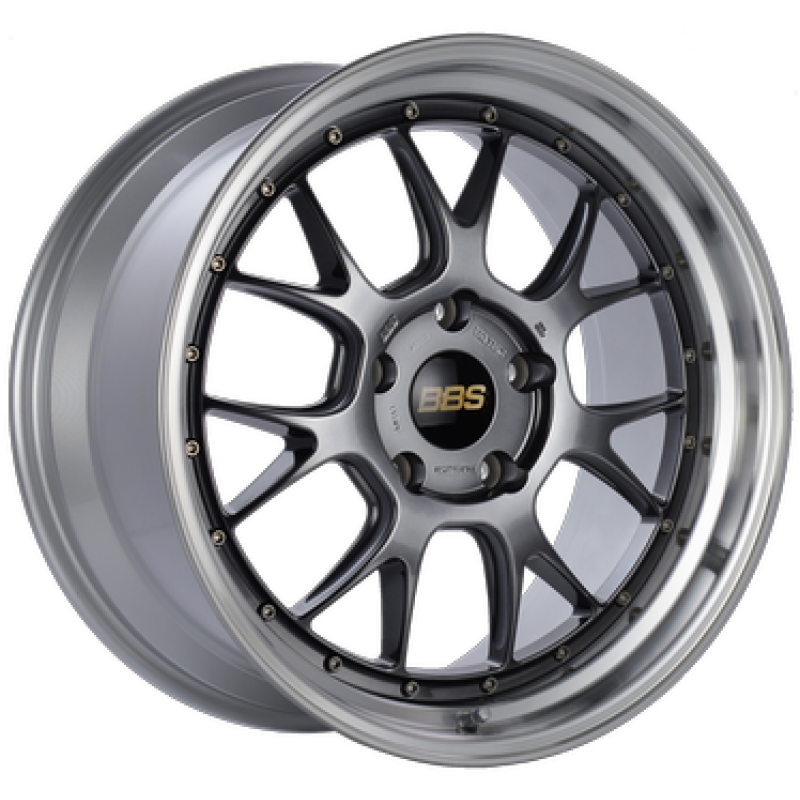 BBS LM-R 20x10 5x112 ET12 Diamond Black Center / Diamond Cut Lip Wheel -82mm PFS/Clip Required