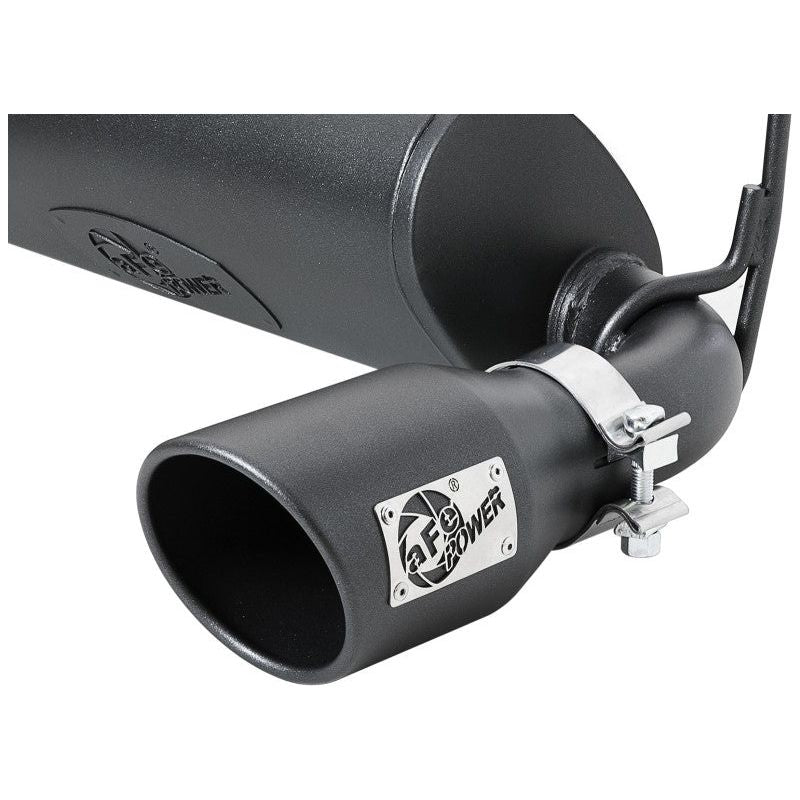 aFe Rebel Series 409 Stainless Steel Cat-Back Exhaust 18-21 Jeep Wrangler JL 2.0L (t) - Black Tip