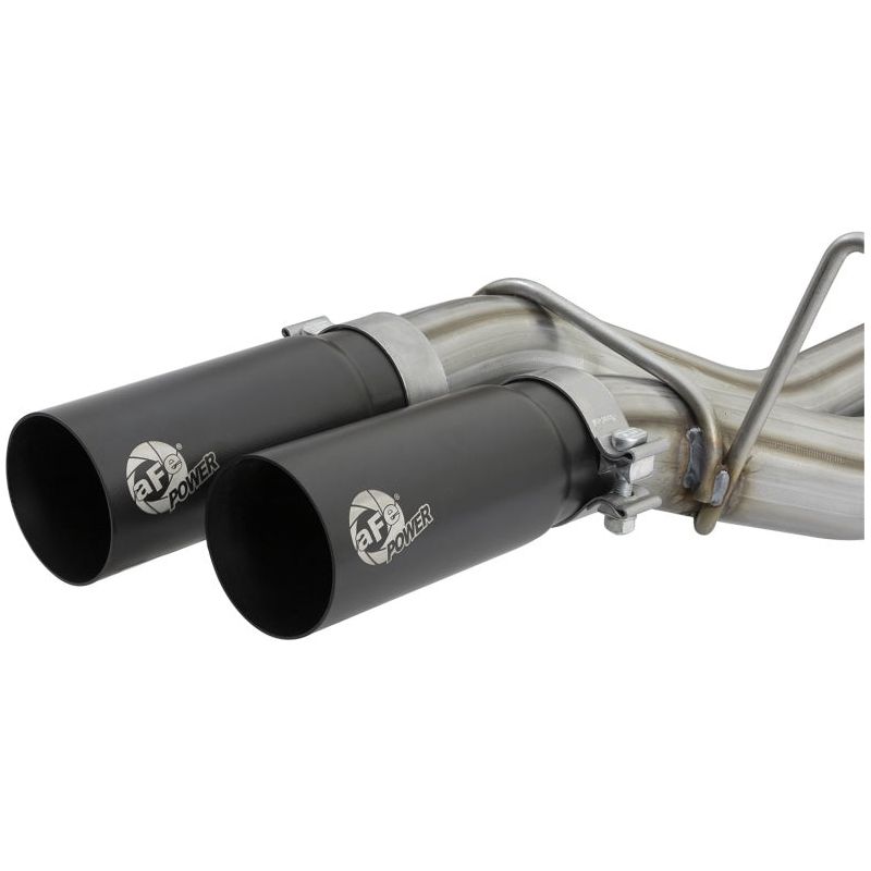 aFe POWER Rebel Series 3in 409 SS Cat Back Exhaust w/ Black Tips 17 Ford F-150 Raptor V6-3.5L