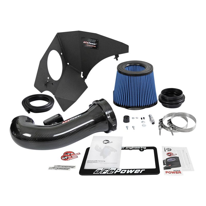 aFe Track Series Carbon Fiber Pro 5R AIS - 16-19 Chevrolet Camaro SS V8-6.2L